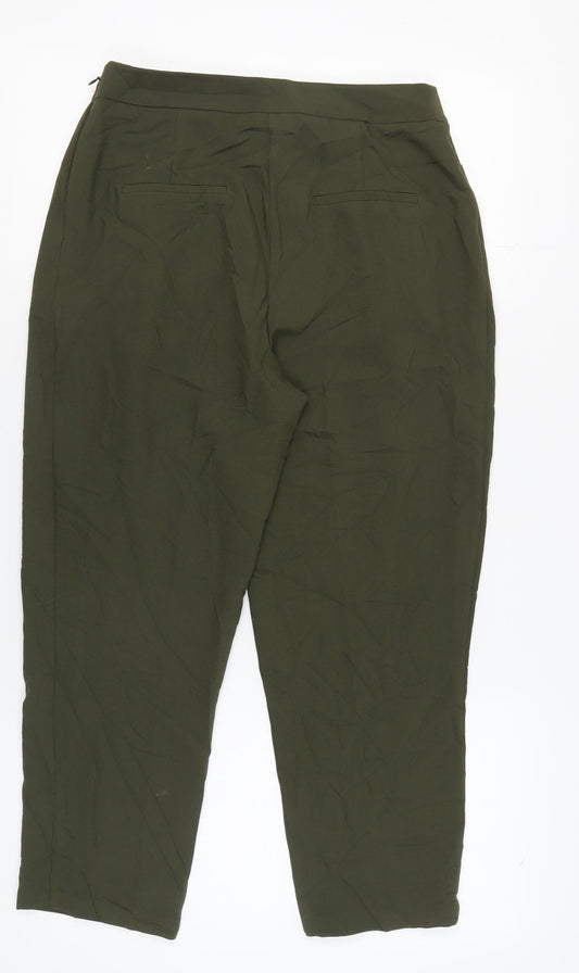 Topshop Women's Green Trousers Size 12