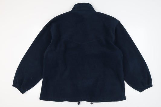 Alexandra Men's Blue Fleece Jacket, XL, Full Zip