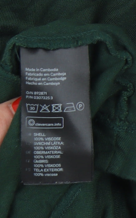 H&M Women's Green Tank Dress Sleeveless Size S