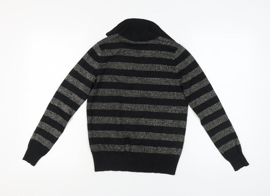 Womens UK Size S Marks and Spencer Black Pullover Jumper