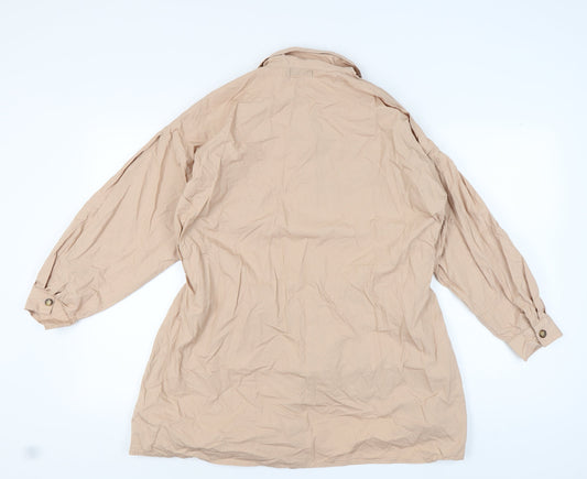 I Saw It First Women's Beige Button-Up Shirt, UK 12