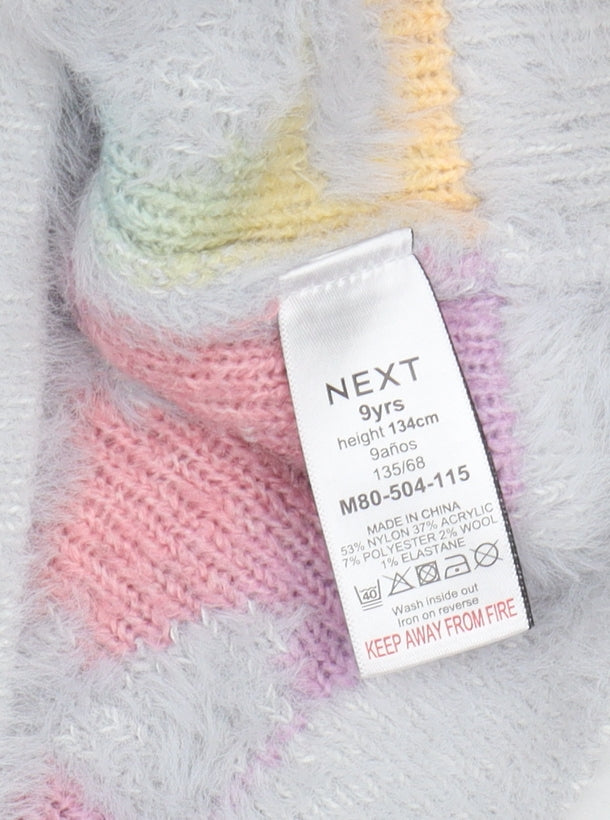 Next Girls' Multicoloured Floral Jumper, Size 9, Crew Neck