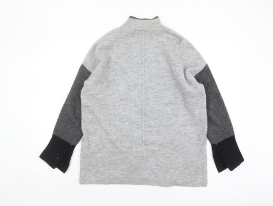 Womens UK Size M Marks and Spencer Grey Pullover Jumper