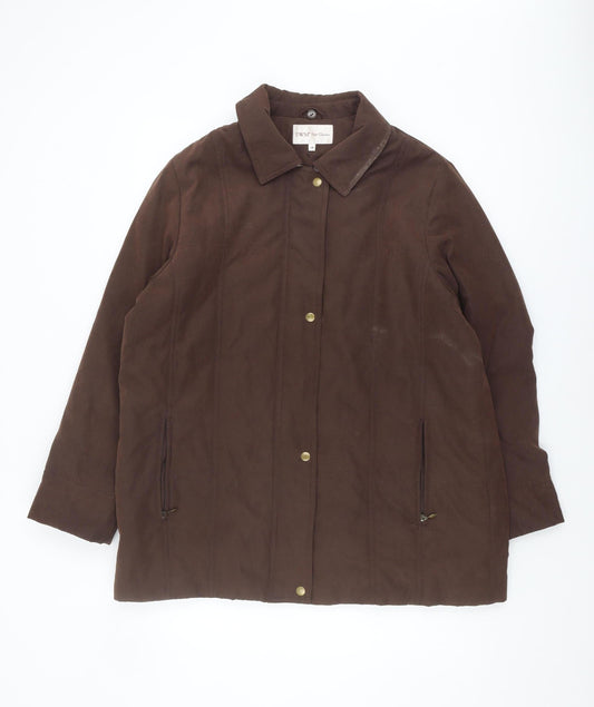 Womens UK Size 16 EWM Pure Classics Brown Basic Jacket