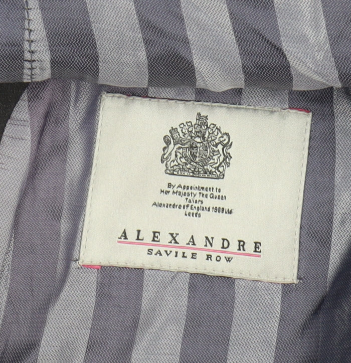 Brand and care label for Alexandre Savile Row Men's Grey Suit Jacket 40 Regular