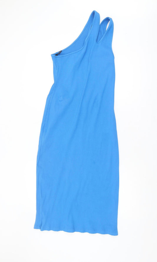 ASOS Women’s Blue Bodycon Dress - Size 16