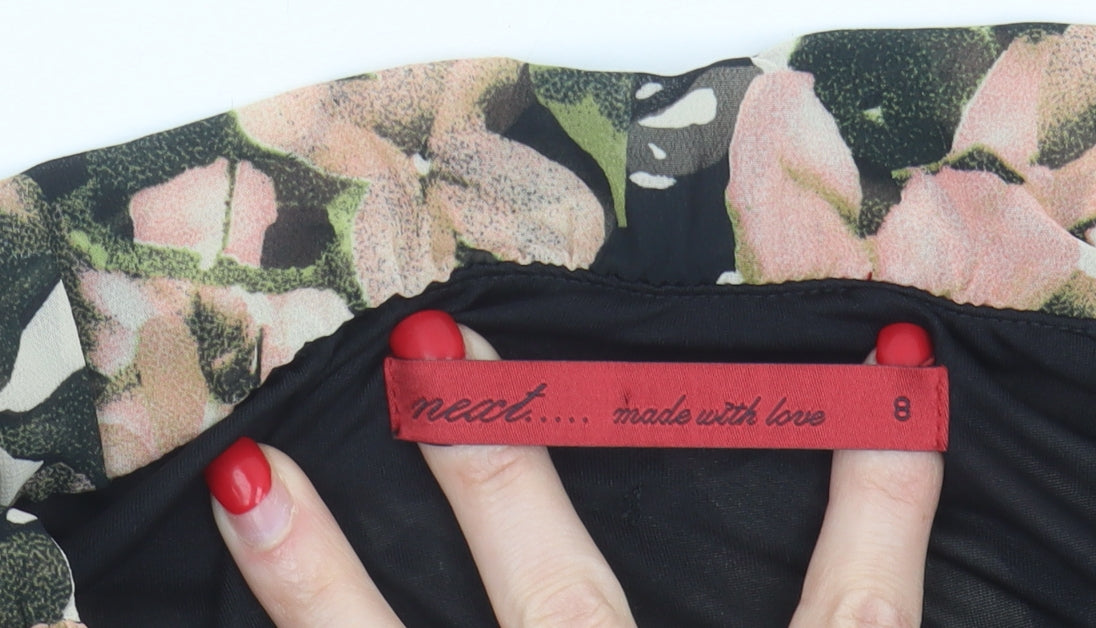 Next Women's Floral Maxi Dress Multicoloured Size 8