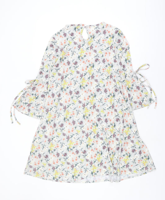 QED London Floral Women's Dress, Multicoloured, Size 12