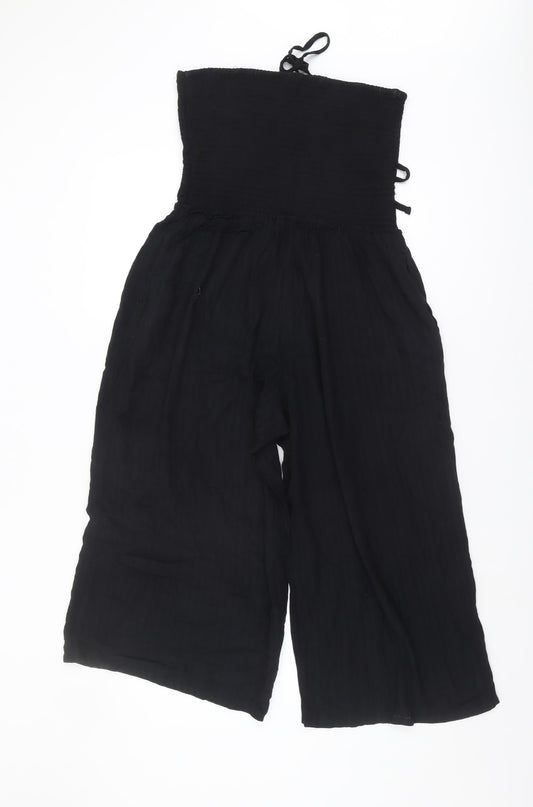 Next Women's Black Jumpsuit Size 10 Wide-Leg