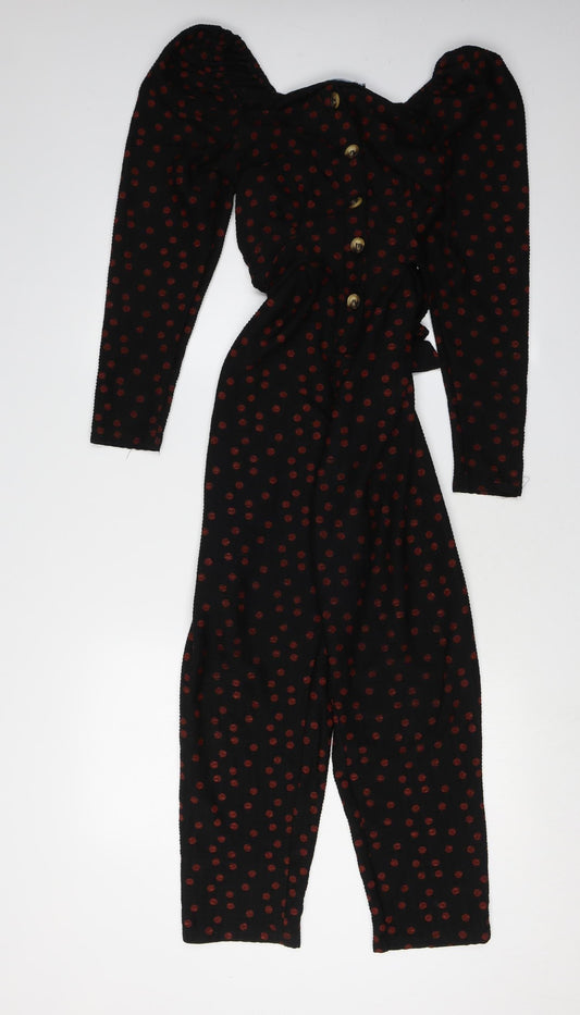 Womens UK Size 6 ASOS One-Piece Black Jumpsuit