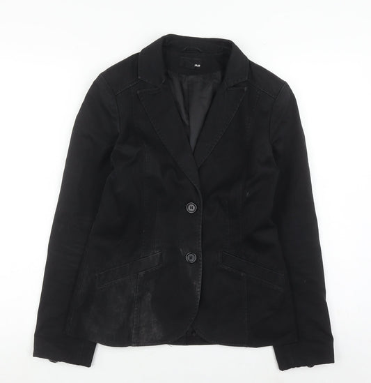 Womens UK Size 8 H&M Regular Black Blazer