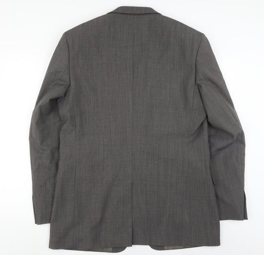Mens UK Size 42 Burton Regular Grey Suit Jacket