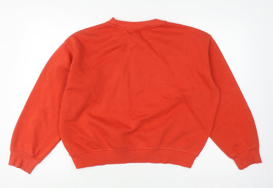 H&M Unisex Red Wisconsin Pullover Sweatshirt S