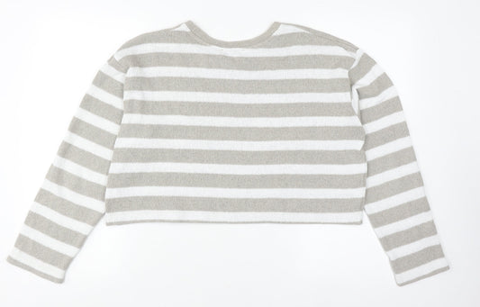 Womens UK Size M Zara Beige Pullover Jumper