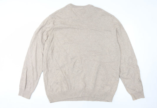 Mens UK Size XL Maine New England Beige Pullover Jumper
