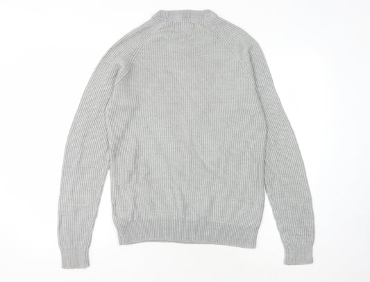 Jack & Jones Men's Grey M Knit Pullover Jumper