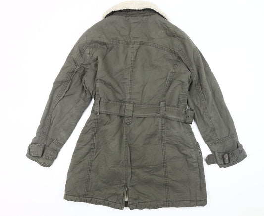 Maine New England Women's Grey Parka Coat Size 14