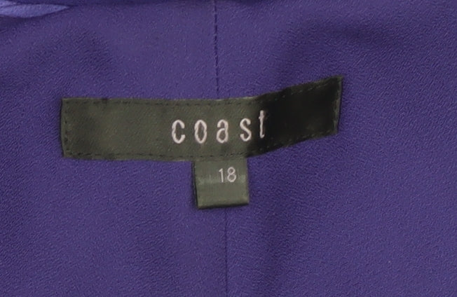 Coast Women's Purple Shift Dress, Size 18, Party Chic