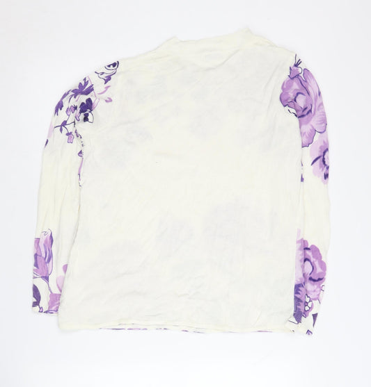 Damart Women's Multicoloured Floral Pullover Jumper - L