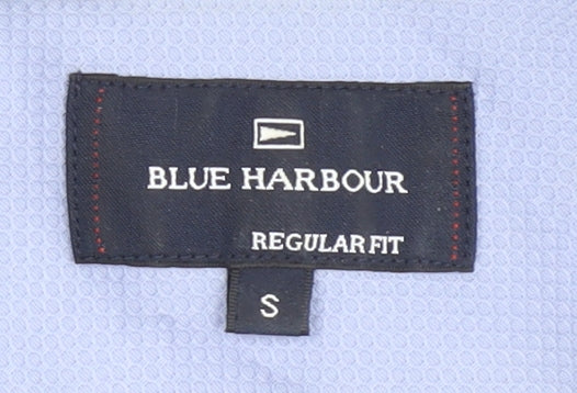 Blue Harbour Men's Grey Striped Polo Shirt S