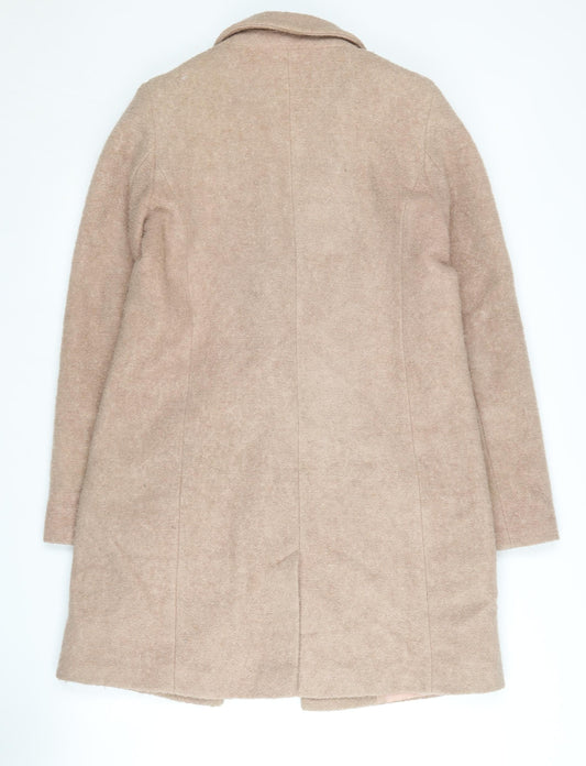 Womens UK Size M Oasis Beige Overcoat