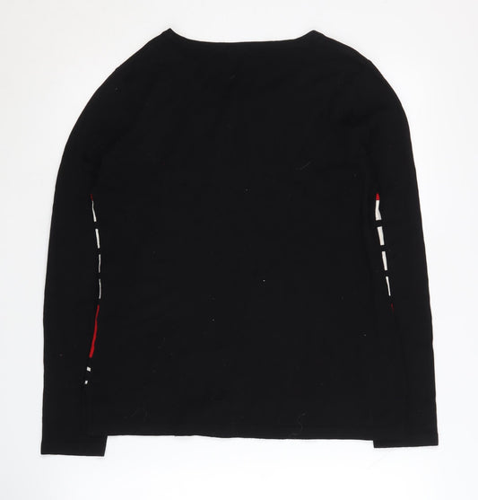 Womens UK Size 14 M&Co Black Pullover Jumper