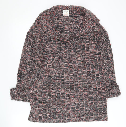 Womens UK Size 16 St Michael Multicoloured Henley Jumper