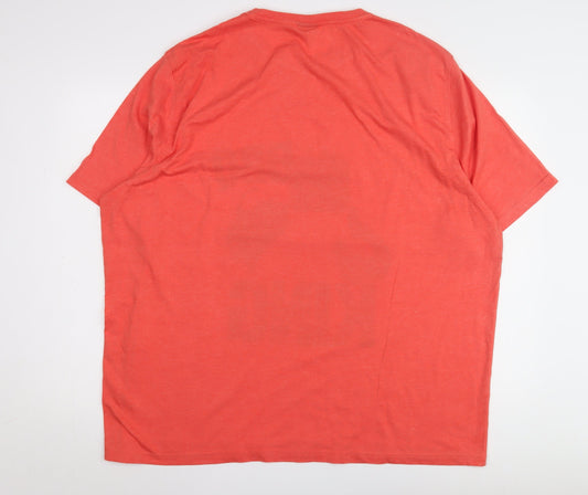 Sesame Street Red 3XL Men's Cartoon Graphic T-Shirt