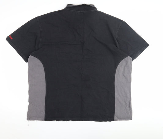 David Coulthard Men's Black XL Polo Shirt, Racing Style