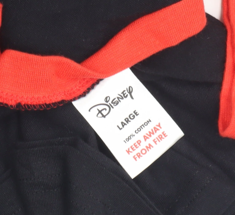 Mens UK Size L Disney Black T-Shirt