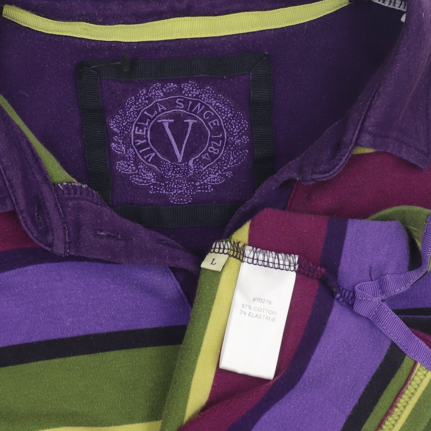 Unisex Adults UK Size L Viyella Multicoloured Basic Polo