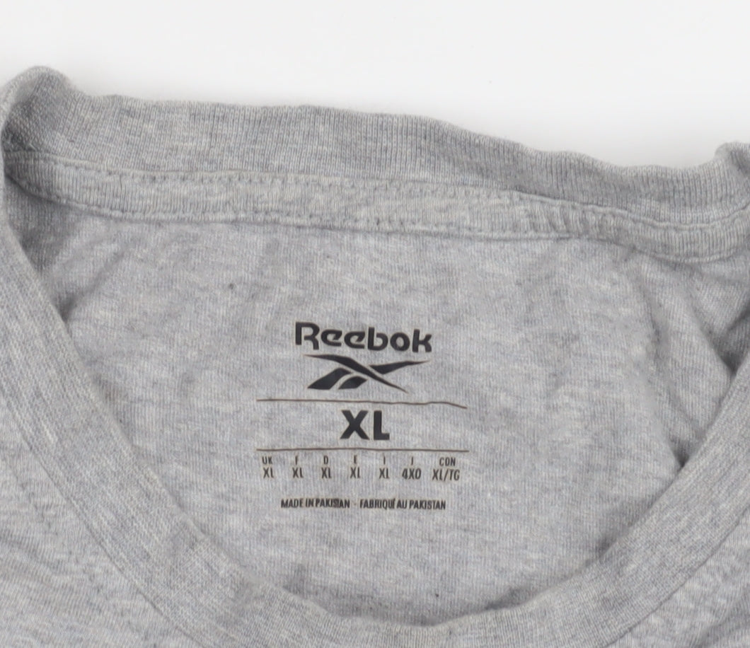 Reebok Men's Grey XL Crew Neck T-Shirt