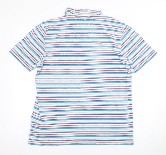 John Lewis Men's Multicoloured Striped Polo, S
