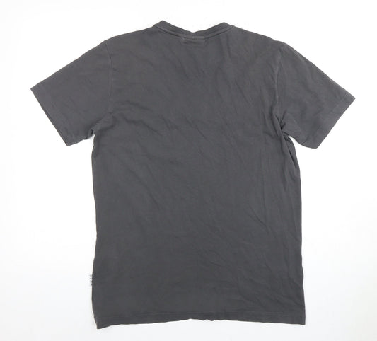 Nicce Men's Black S T-Shirt Crew Neck Logo Short Sleeve