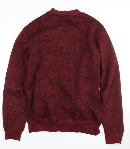 Mens UK Size S Lee Cooper Red Full Zip Sweatshirt