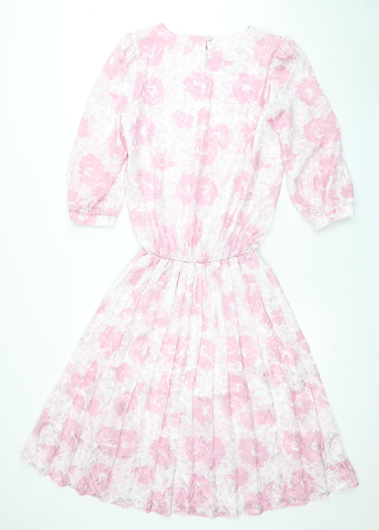 Berkertex Women Pink Floral Dress Size 12