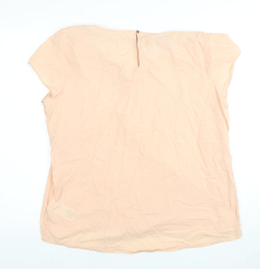 Womens UK Size 16 White Stuff Beige Basic Blouse