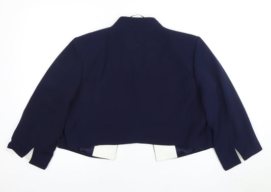 Roman Women's Blue Tuxedo Blazer Size 18