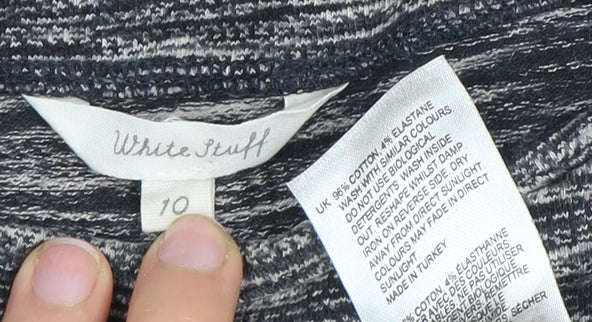 White Stuff Women's Grey Shift Dress Size 10