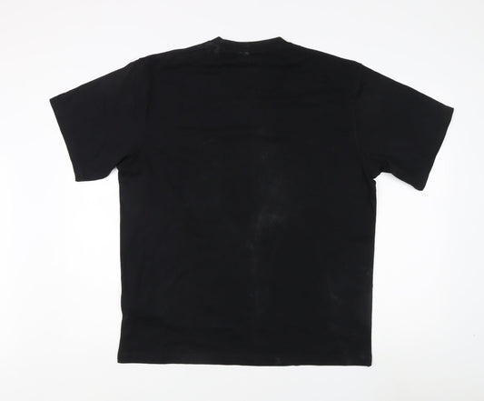 Pull&Bear Men's Black M Cotton T-Shirt