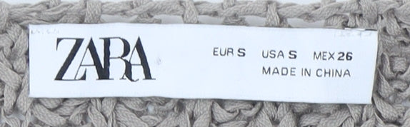 Womens UK Size 12 Zara Beige Pullover Jumper