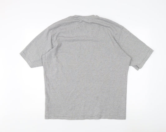 Uniqlo Men's XL Grey Crew Neck T-Shirt, Classic Fit