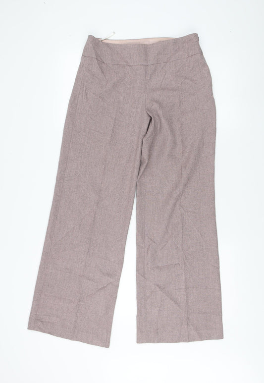 Womens UK Size 10 Dorothy Perkins Regular Fit Purple Trousers