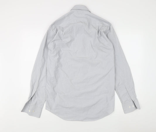 Mens UK Collar Size 15 Marks and Spencer Smart Grey Dress Shirt