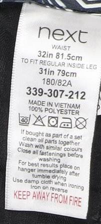 Mens UK Size 32 NEXT Regular Fit Workwear Casual Grey Trousers