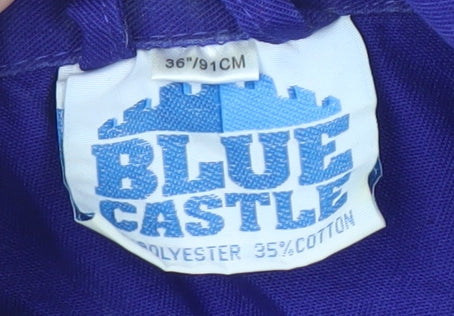 Blue Castle Men's Blue Dungarees - Size 36, Cotton Blend