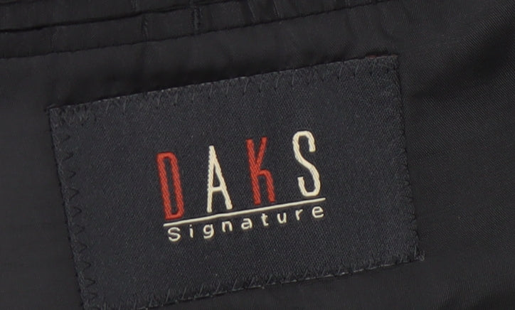 Mens UK Size 42 DAKS Regular Black Suit Jacket