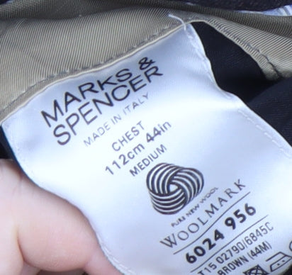 Mens UK Size 44 Marks and Spencer Regular Brown Suit Jacket