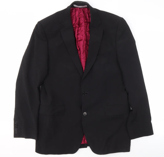 Mens UK Size 40 Alexandre Regular Black Suit Jacket