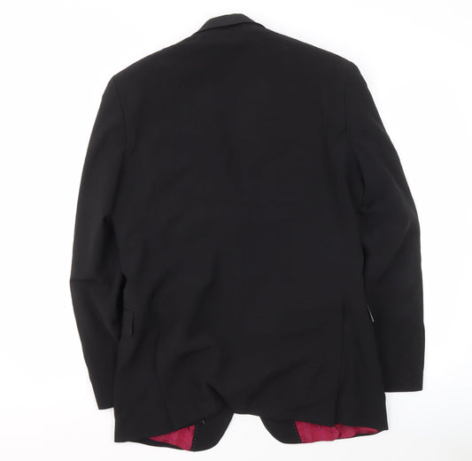 Mens UK Size 40 Alexandre Regular Black Suit Jacket